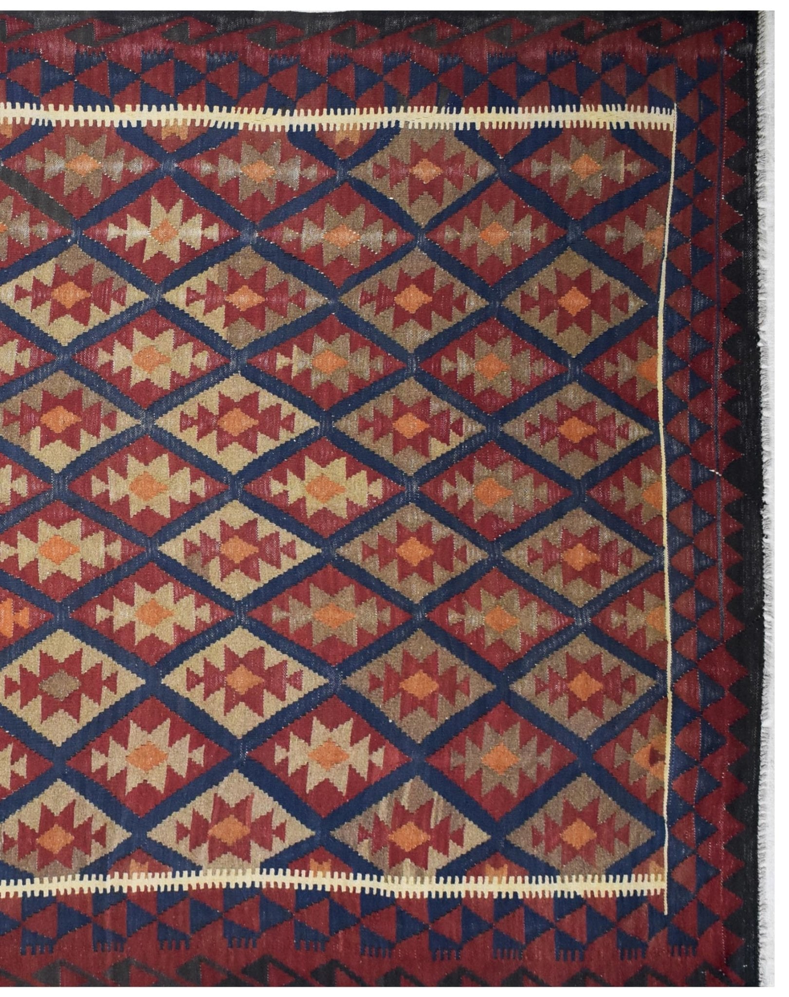 Handmade Afghan Maimana Kilim | 303 x 218 cm | 9'9" x 7'1" - Najaf Rugs & Textile