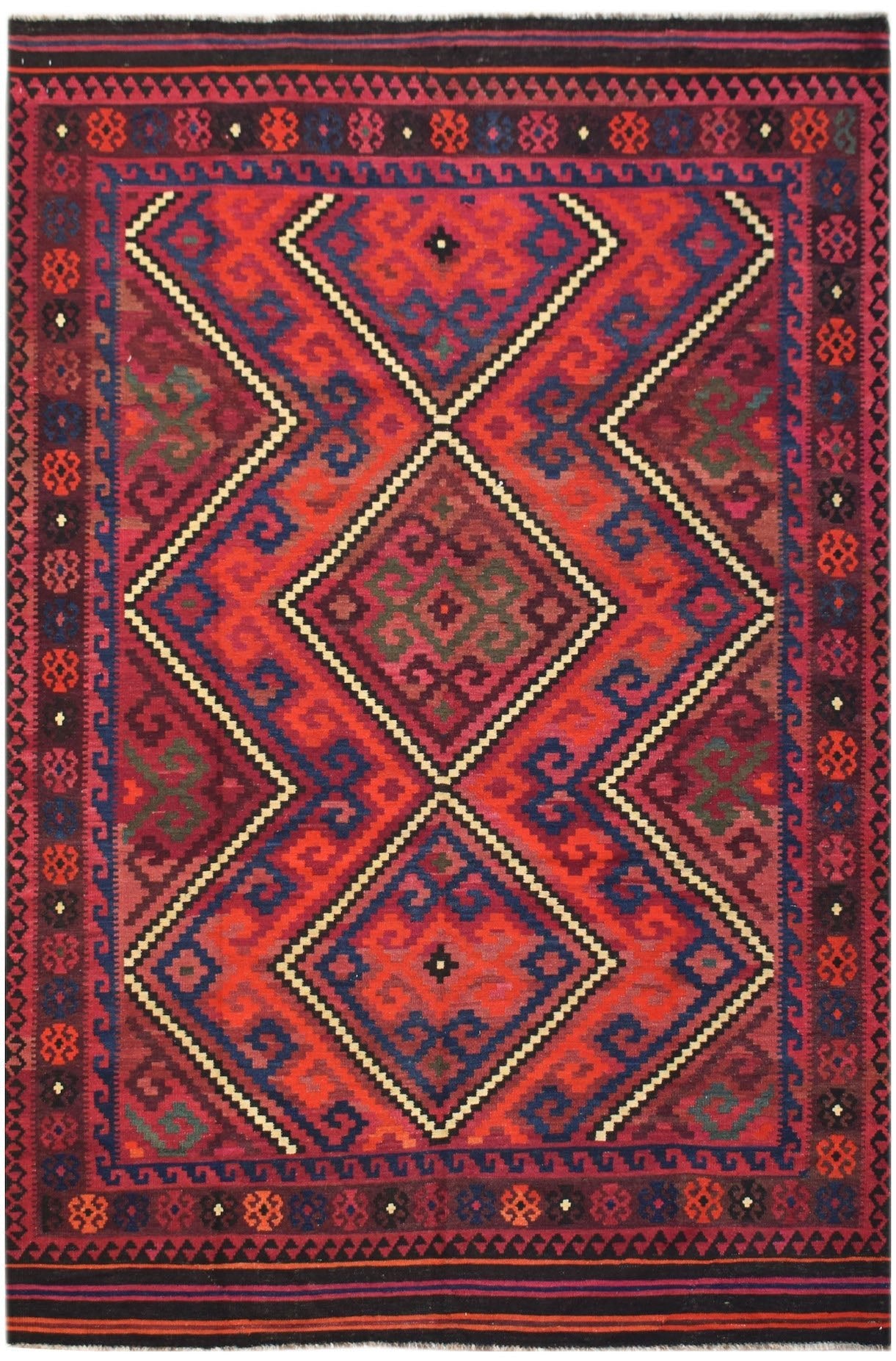 Handmade Afghan Maimana Kilim | 304 x 204 cm | 10' x 6'8" - Najaf Rugs & Textile