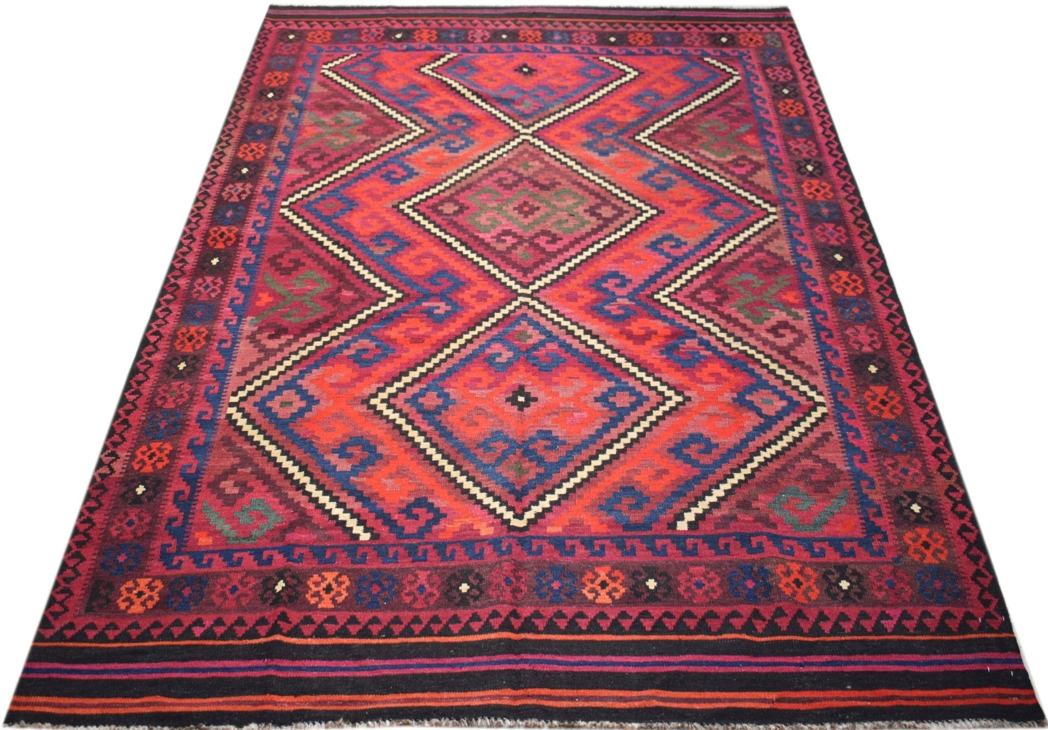 Handmade Afghan Maimana Kilim | 304 x 204 cm | 10' x 6'8" - Najaf Rugs & Textile