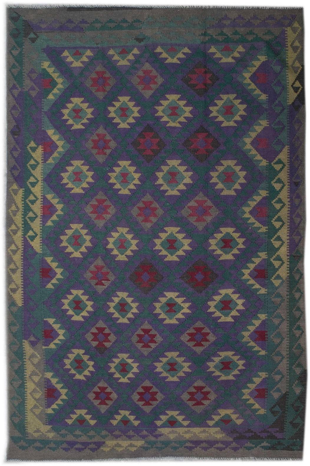 Handmade Afghan Maimana Kilim | 305 x 208 cm | 10' x 6'8" - Najaf Rugs & Textile