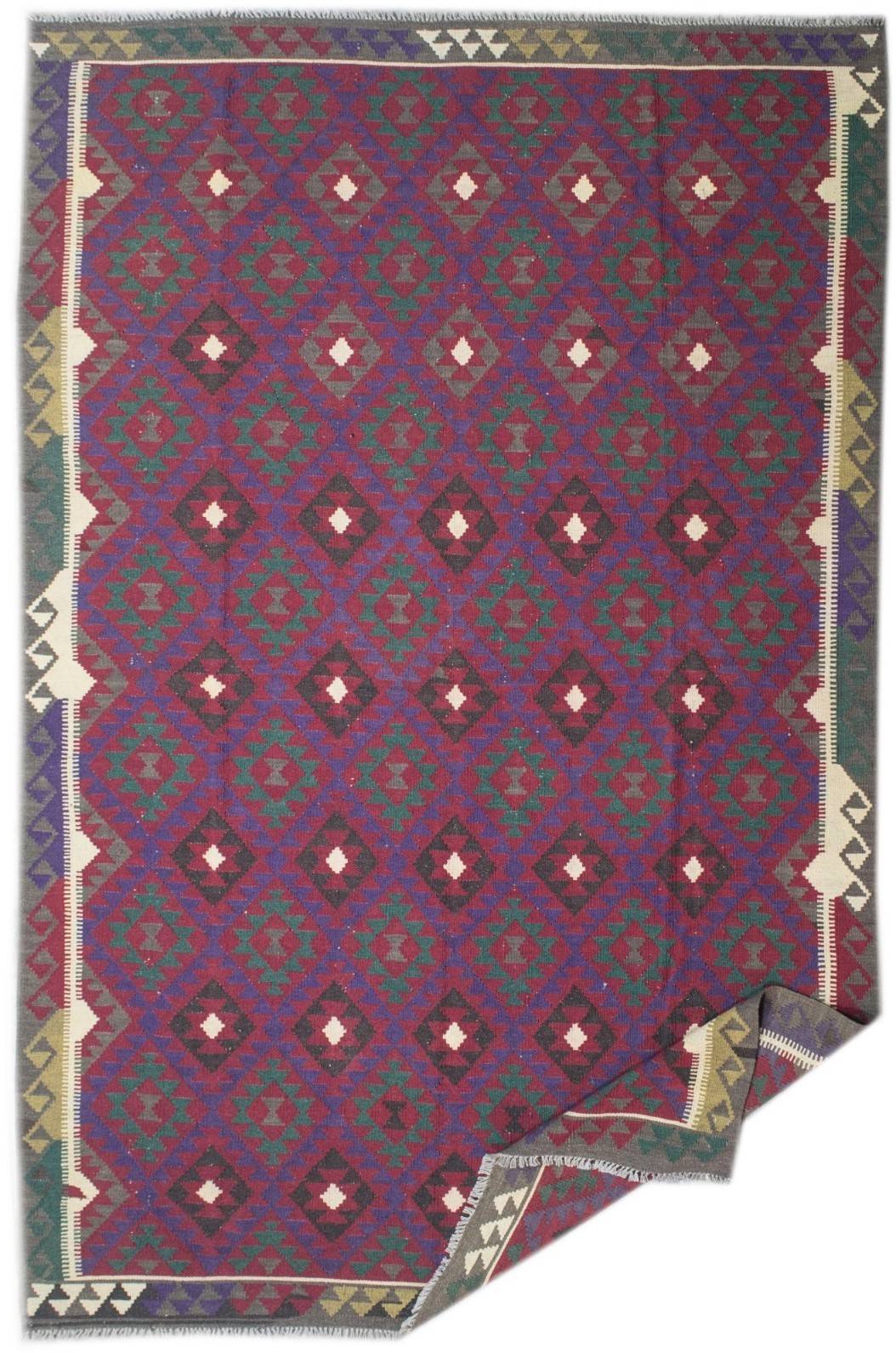 Handmade Afghan Maimana Kilim | 308 x 210 cm | 10'1" x 6'9" - Najaf Rugs & Textile