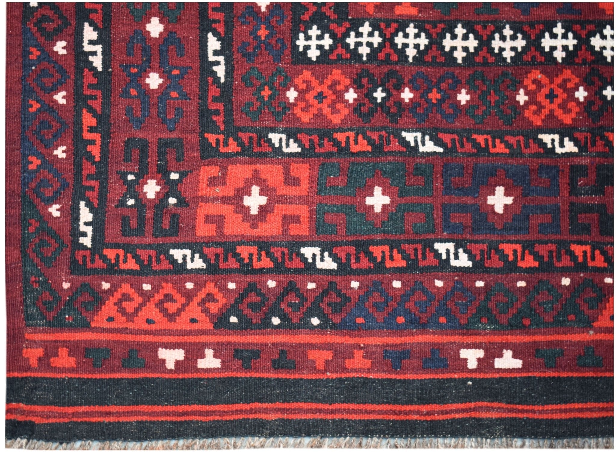 Handmade Afghan Maimana Kilim | 316 x 146 cm | 10'5" x 4'10" - Najaf Rugs & Textile