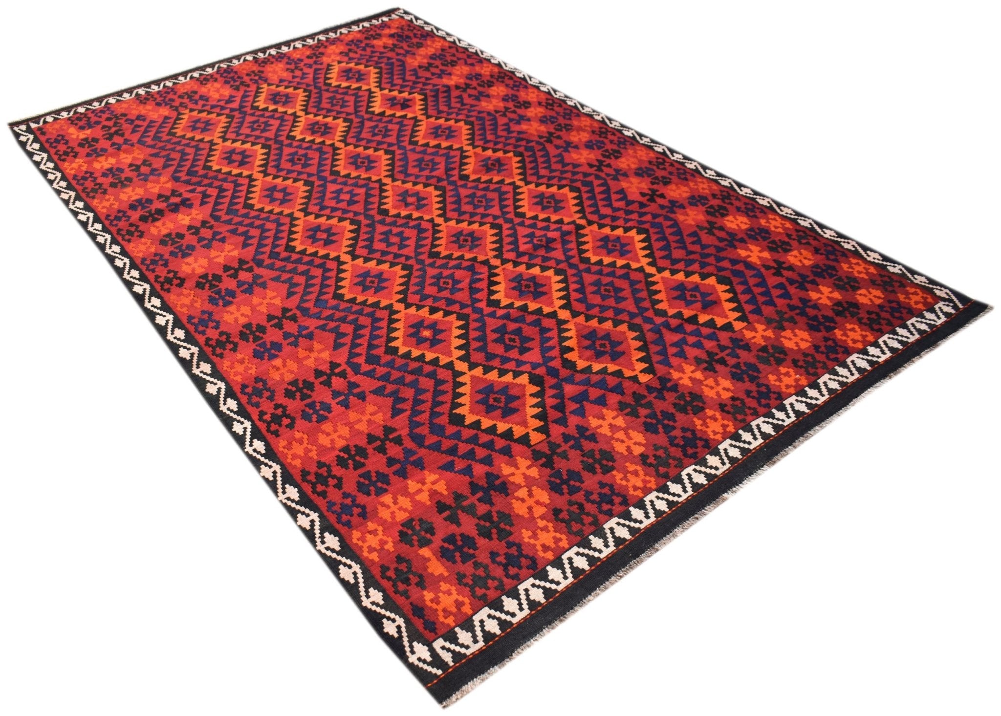 Handmade Afghan Maimana Kilim | 319 x 198 cm | 10'6" x 6'6" - Najaf Rugs & Textile