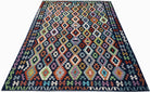 Handmade Afghan Maimana Kilim | 333 x 263 cm | 10'11" x 8'8" - Najaf Rugs & Textile