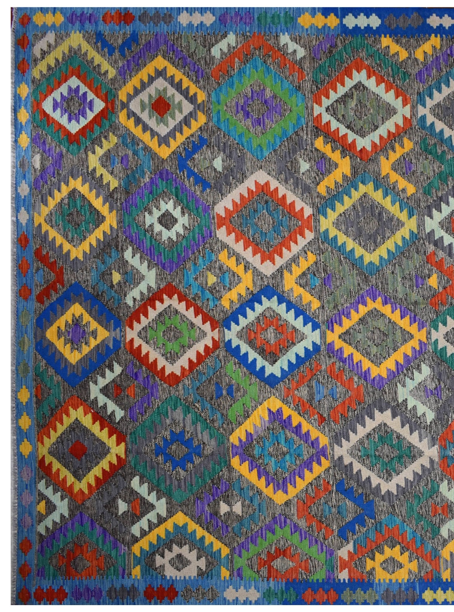 Handmade Afghan Maimana Kilim | 339 x 249 cm | 11'1" x 8'1" - Najaf Rugs & Textile