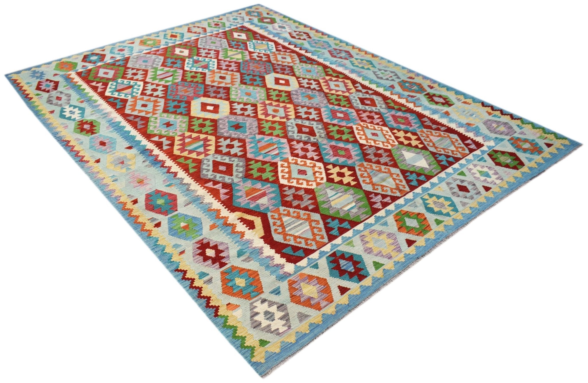 Handmade Afghan Maimana Kilim | 345 x 264 cm | 11'4" x 8'8" - Najaf Rugs & Textile