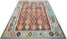 Handmade Afghan Maimana Kilim | 345 x 264 cm | 11'4" x 8'8" - Najaf Rugs & Textile