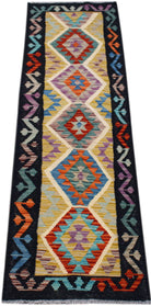 Handmade Afghan Maimana Kilim Hallway Runner | 193 x 59 cm | 6'4" x 1'11" - Najaf Rugs & Textile