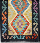 Handmade Afghan Maimana Kilim Hallway Runner | 193 x 59 cm | 6'4" x 1'11" - Najaf Rugs & Textile