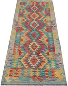 Handmade Afghan Maimana Kilim Hallway Runner | 195 x 79 cm | 6'5" x 2'7" - Najaf Rugs & Textile