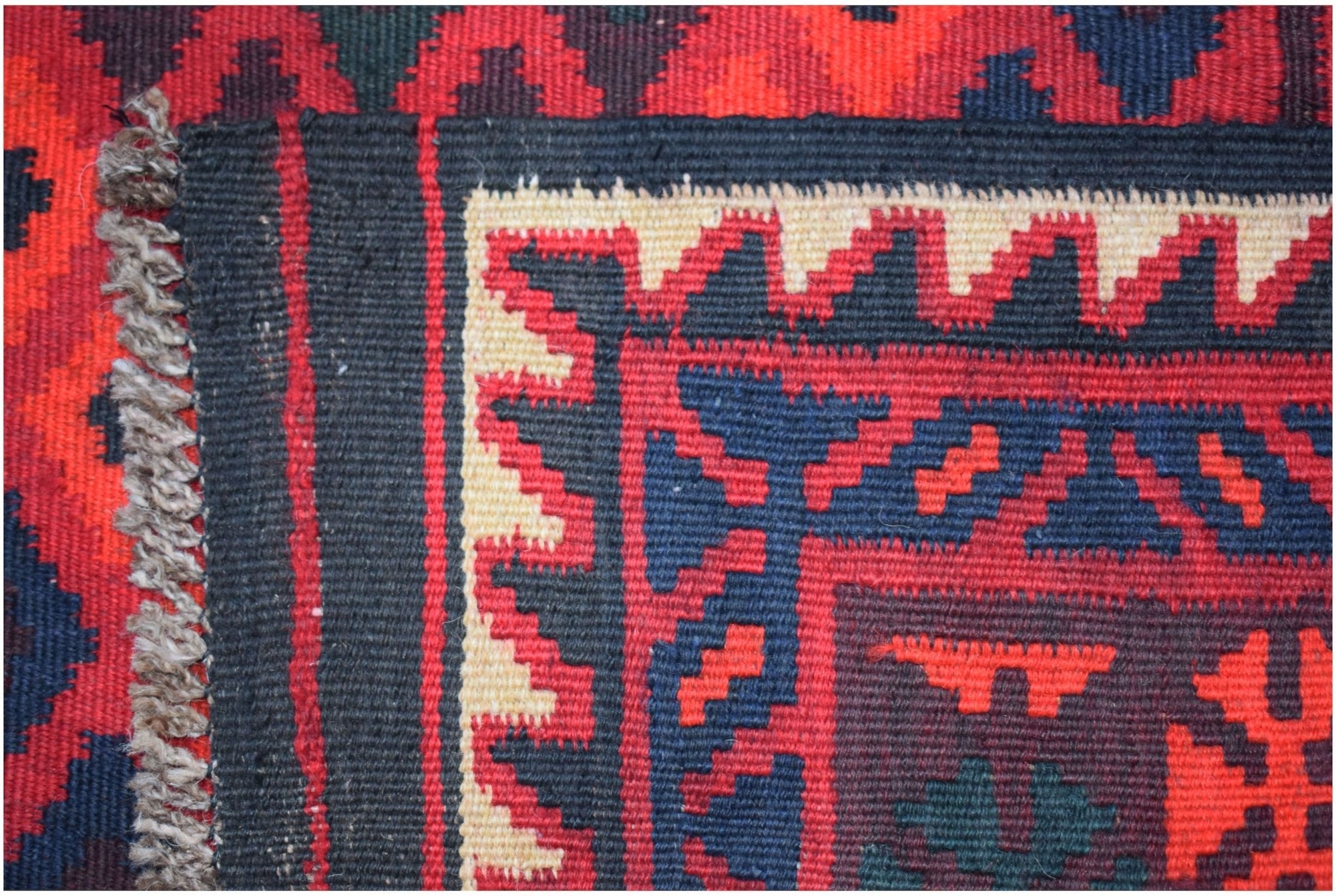 Handmade Afghan Maimana Kilim Hallway Runner | 203 x 105 cm | 6'8" x 3'5" - Najaf Rugs & Textile