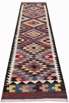 Handmade Afghan Maimana Kilim Hallway Runner | 285 x 81 cm | 9'4" x 2'8" - Najaf Rugs & Textile