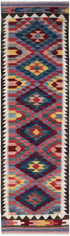 Handmade Afghan Maimana Kilim Hallway Runner | 286 x 84 cm | 9'5" x 2'9" - Najaf Rugs & Textile