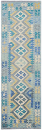 Handmade Afghan Maimana Kilim Hallway Runner | 290 x 86 cm - Najaf Rugs & Textile