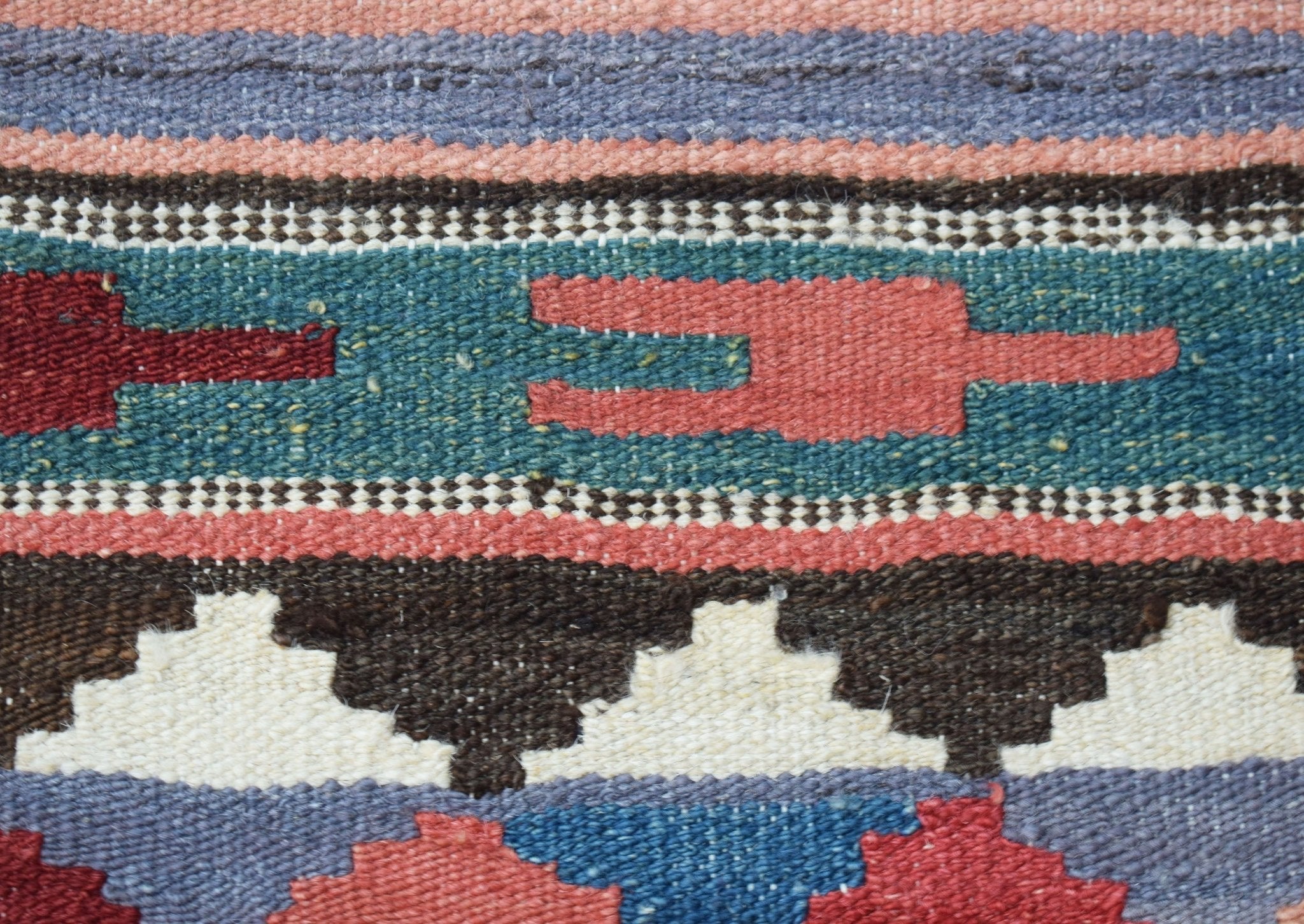 Handmade Afghan Maimana Kilim Hallway Runner | 295 x 90 cm | 9'8" x 3' - Najaf Rugs & Textile