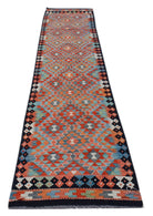 Handmade Afghan Maimana Kilim Hallway Runner | 298 x 80 cm | 9'9" x 2'8" - Najaf Rugs & Textile