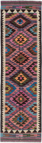 Handmade Afghan Maimana Kilim Hallway Runner | 301 x 86 cm | 9'11" x 2'10" - Najaf Rugs & Textile