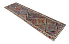 Handmade Afghan Maimana Kilim Hallway Runner | 305 x 83 cm | 10' x 2'9" - Najaf Rugs & Textile