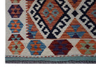 Handmade Afghan Maimana Kilim Hallway Runner | 393 x 82 cm | 12'11" x 2'9" - Najaf Rugs & Textile