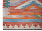 Handmade Afghan Maimana Kilim Hallway Runner | 488 x 78 cm | 16' x 2'7" - Najaf Rugs & Textile