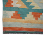 Handmade Afghan Maimana Kilim Hallway Runner | 492 x 77 cm | 16'2" x 2'6" - Najaf Rugs & Textile