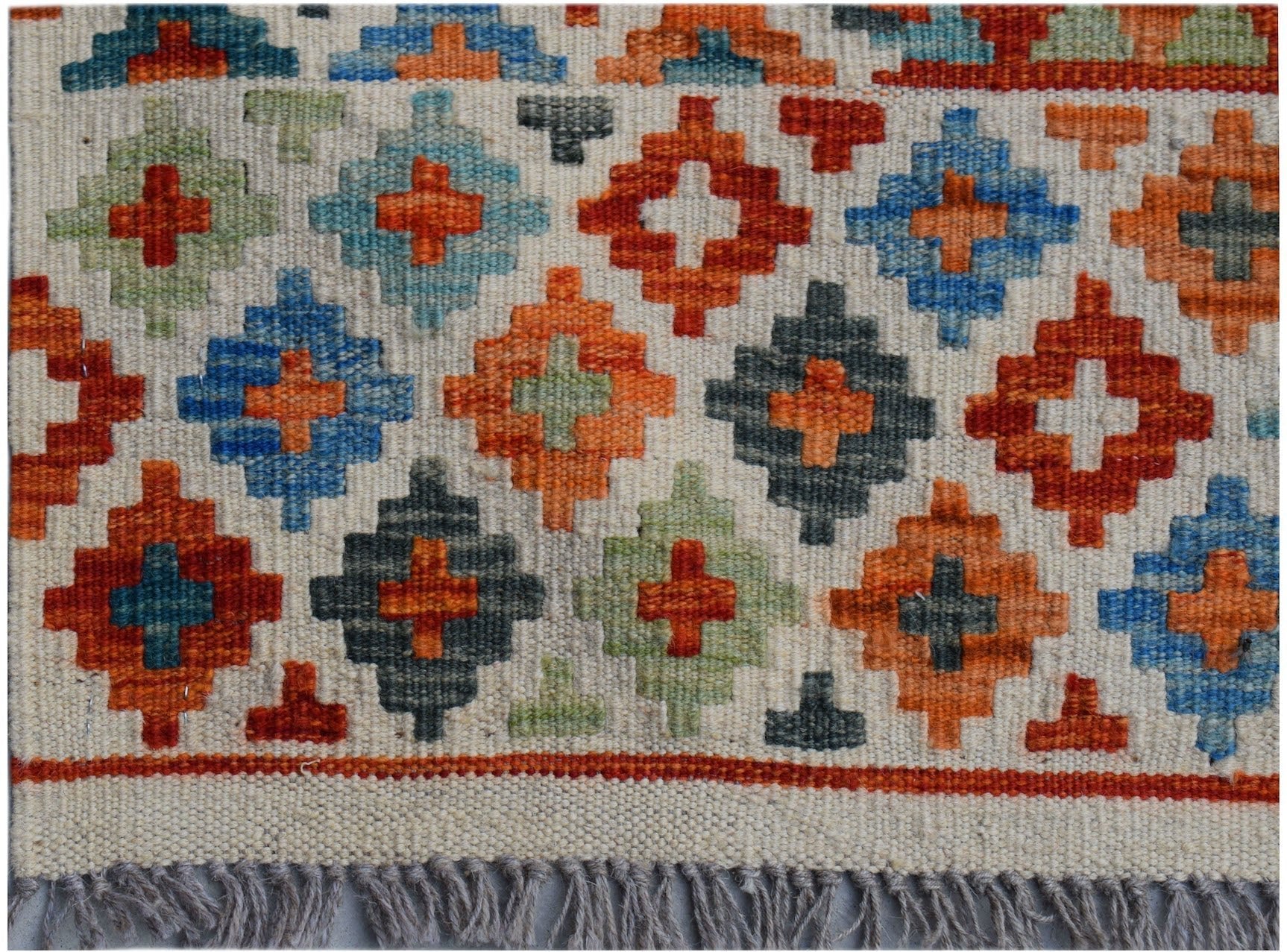 Handmade Afghan Maimana Killim | 195 x 150 cm | 6'5" x 4'11" - Najaf Rugs & Textile