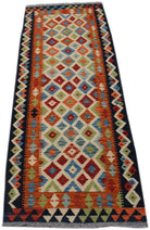 Handmade Afghan Maimana Killim Hallway Runner | 178 x 63 cm | 5'10" x 2'1" - Najaf Rugs & Textile