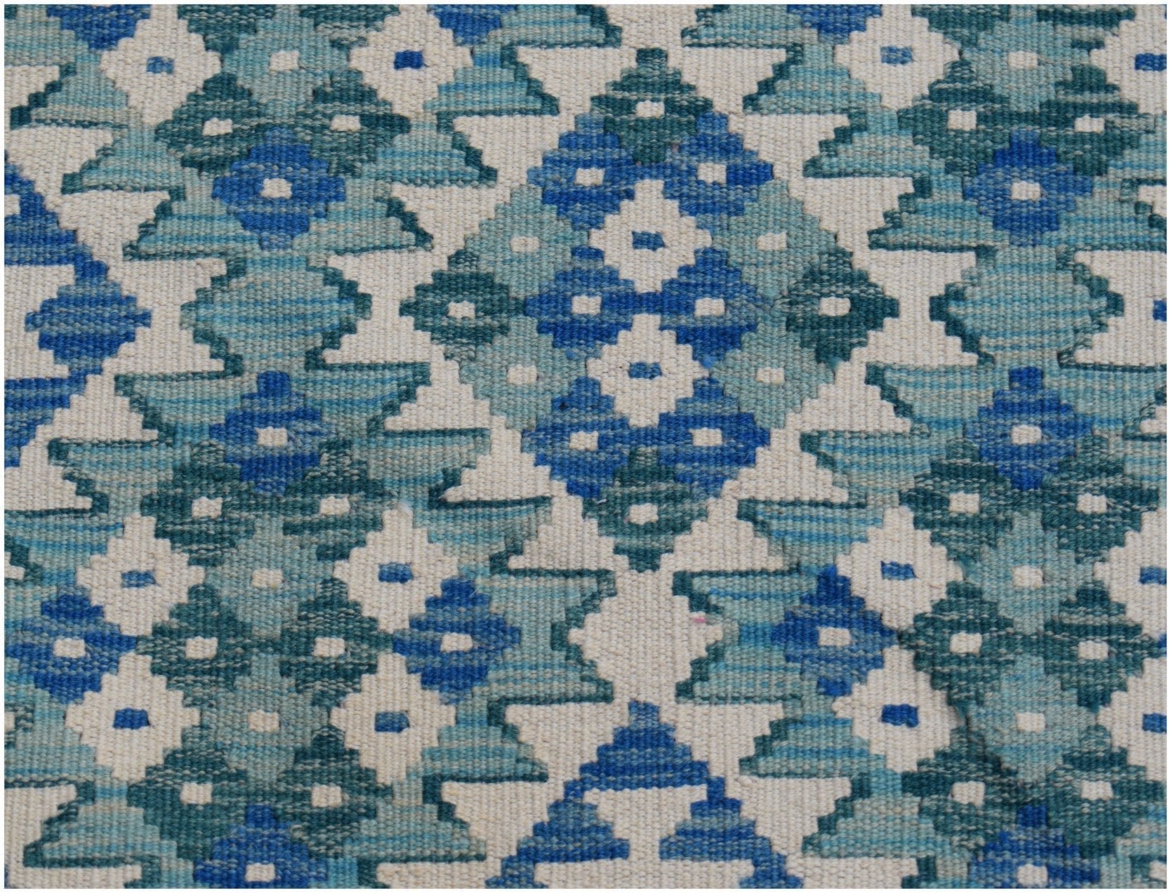 Handmade Afghan Maimana Killim Hallway Runner | 184 x 83 cm | 6'1" x 2'9" - Najaf Rugs & Textile