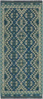 Handmade Afghan Maimana Killim Hallway Runner | 187 x 84 cm | 6'2" x 2'9" - Najaf Rugs & Textile