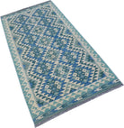 Handmade Afghan Maimana Killim Hallway Runner | 187 x 84 cm | 6'2" x 2'9" - Najaf Rugs & Textile