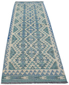 Handmade Afghan Maimana Killim Hallway Runner | 246 x 81 cm | 8'1" x 2'8" - Najaf Rugs & Textile