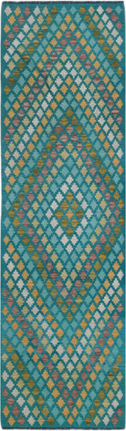 Handmade Afghan Maimana Killim Hallway Runner | 296 x 85 cm | 9'8" x 2'10" - Najaf Rugs & Textile