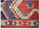 Handmade Afghan Mazar-e-Sharif Kilim | 287 x 203 cm | 9'5" x 6'8" - Najaf Rugs & Textile