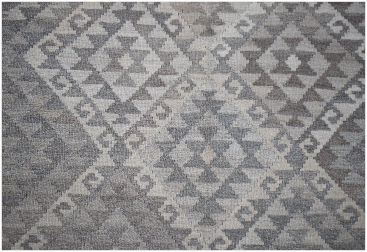 Handmade Afghan Natural Undyed Maiamana Kilim | 205 x 152 cm | 6'9" x 5' - Najaf Rugs & Textile