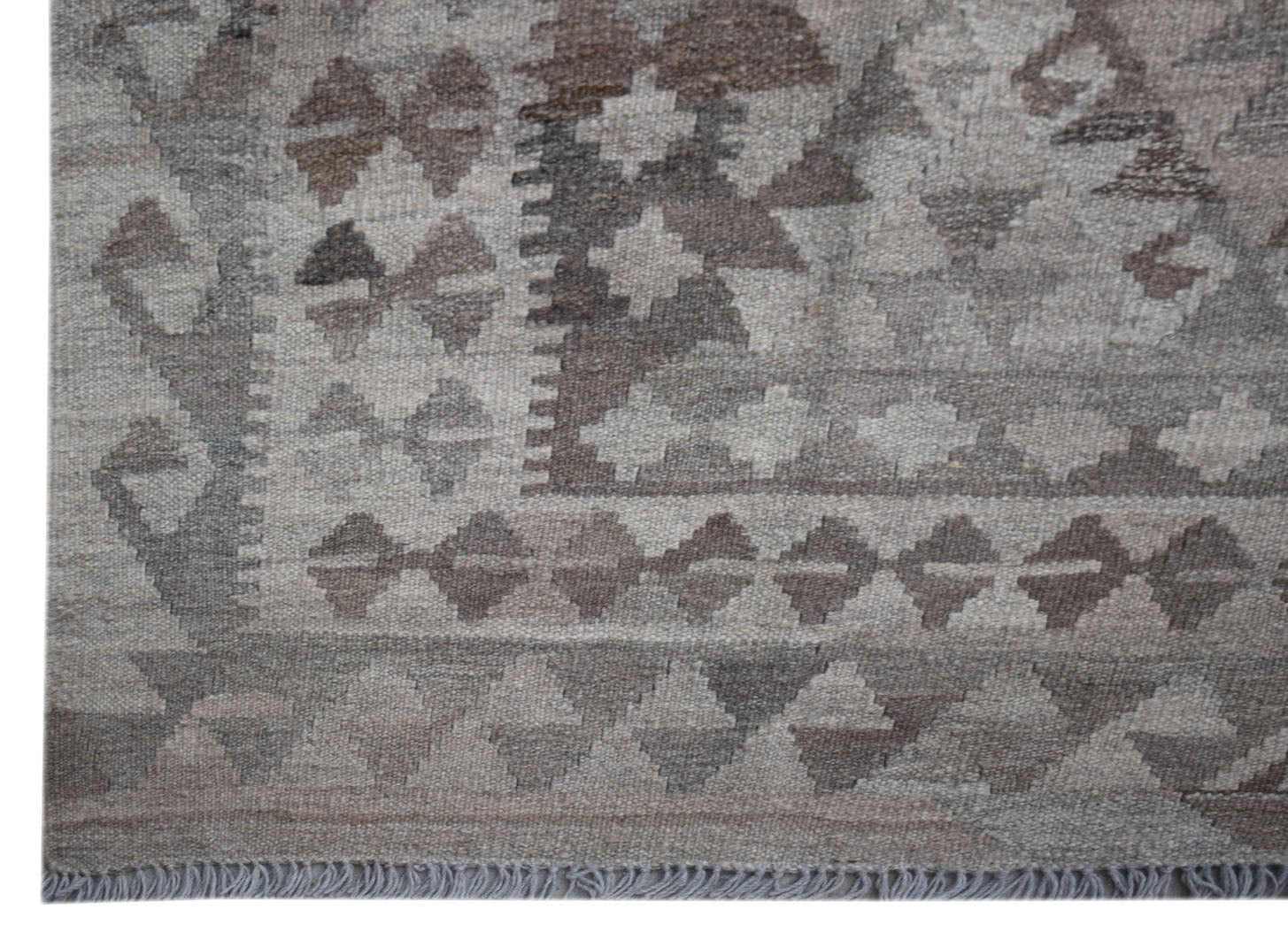 Handmade Afghan Natural Undyed Maiamana Kilim | 209 x 155 cm | 6'10" x 5'1" - Najaf Rugs & Textile