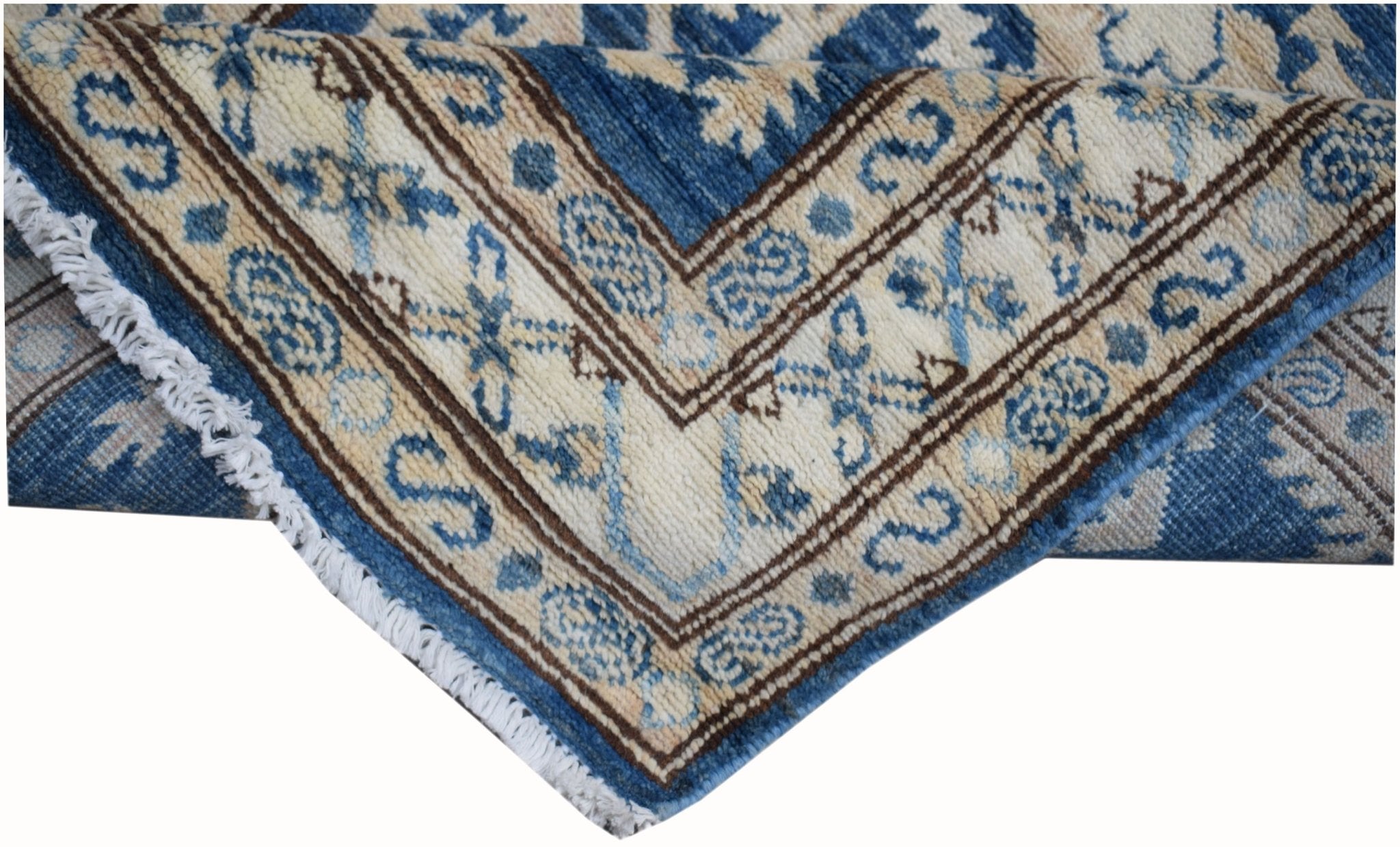 Handmade Afghan Super Kazakh Hallway Runner | 528 x 74 cm | 17'4" x 2'5" - Najaf Rugs & Textile