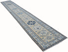 Handmade Afghan Super Kazakh Hallway Runner | 581 x 82 cm | 19'1" x 2'8" - Najaf Rugs & Textile