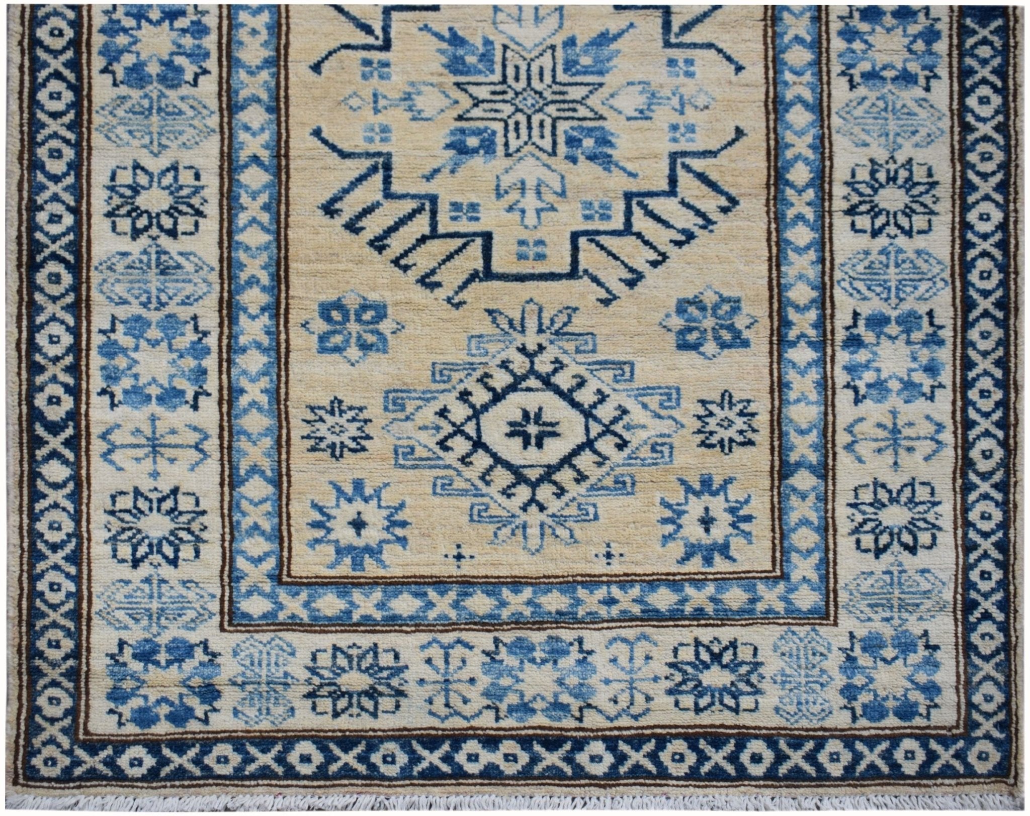 Handmade Afghan Super Kazakh Hallway Runner | 581 x 82 cm | 19'1" x 2'8" - Najaf Rugs & Textile