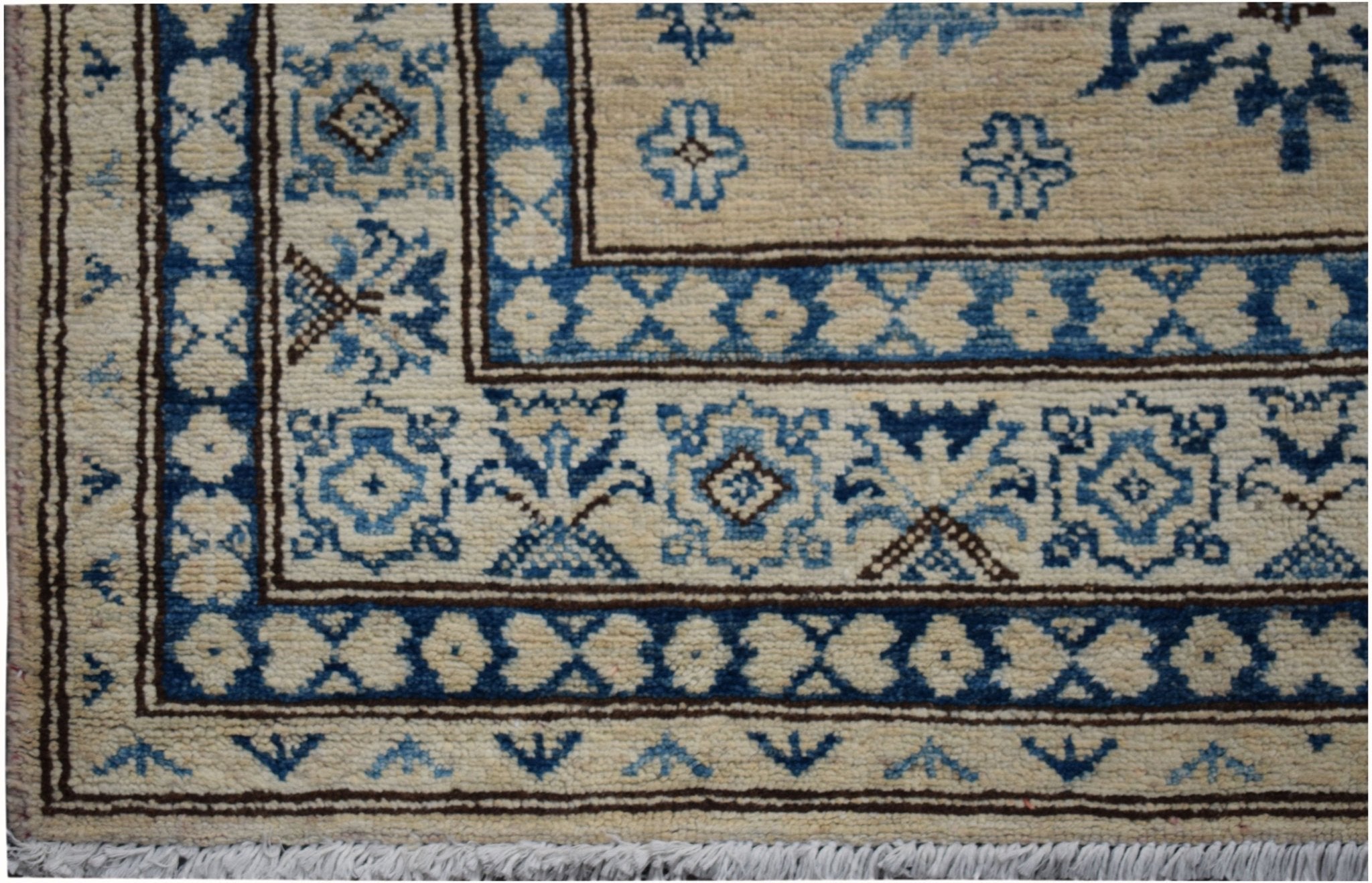 Handmade Afghan Super Kazakh Hallway Runner | 608 x 92 cm | 19'11" x 3' - Najaf Rugs & Textile