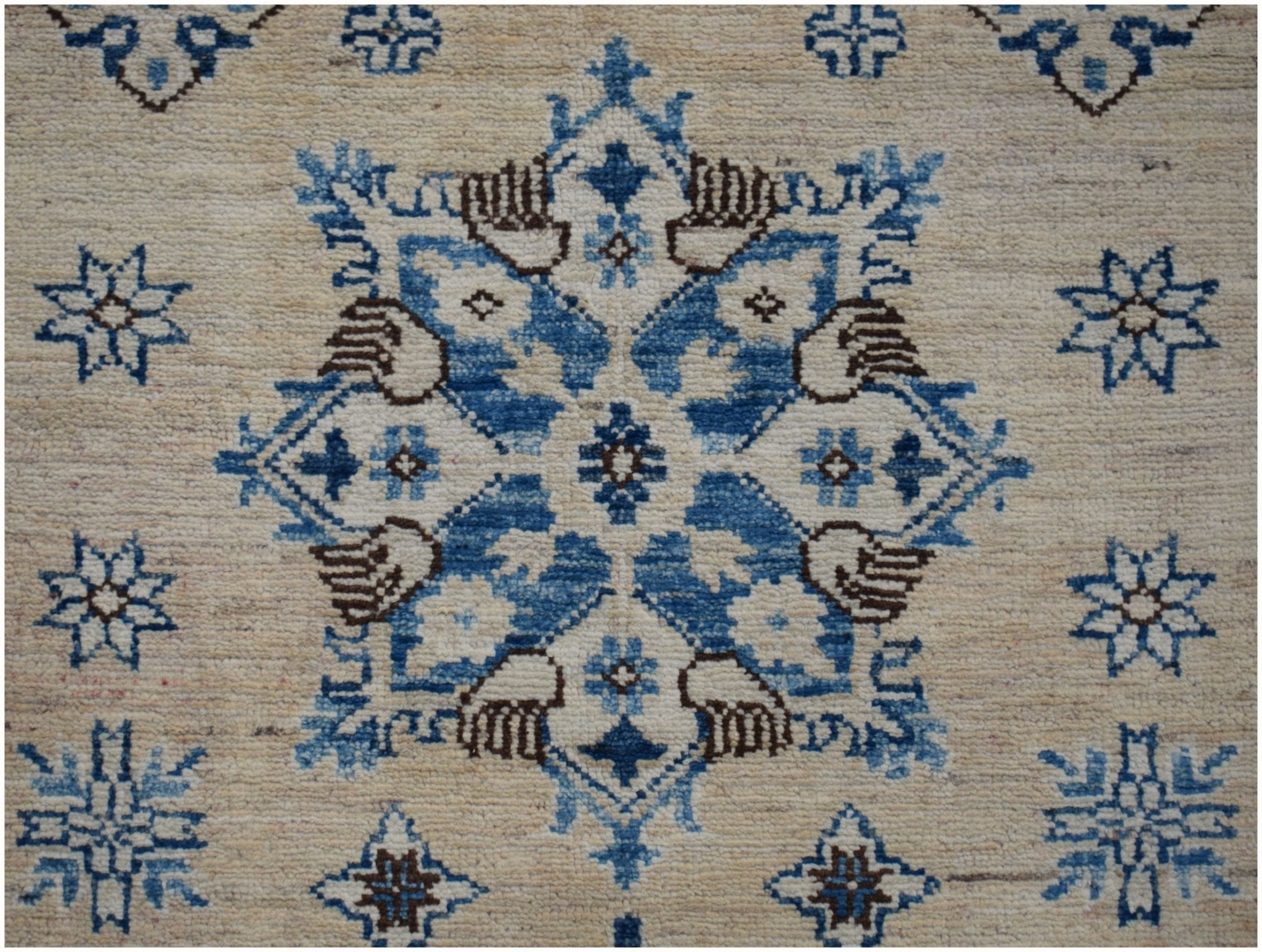 Handmade Afghan Super Kazakh Hallway Runner | 608 x 92 cm | 19'11" x 3' - Najaf Rugs & Textile