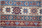 Handmade Afghan Super Kazakh Rug | 210 x 151 cm | 6'11" x 5' - Najaf Rugs & Textile