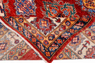 Handmade Afghan Super Kazakh Rug | 285 x 210 cm | 9'4" x 6'11" - Najaf Rugs & Textile