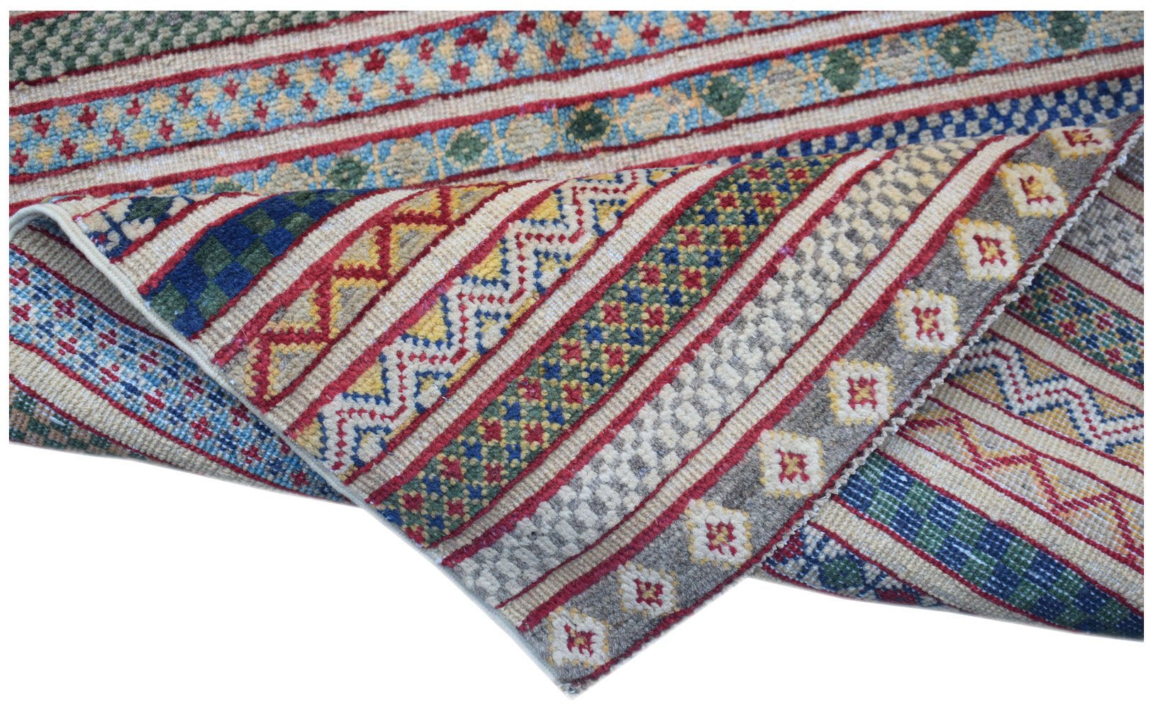 Handmade Afghan Tribal Barjasta Hallway Runner | 292 x 79 cm | 9'7" x 2'7" - Najaf Rugs & Textile