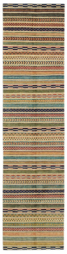 Handmade Afghan Tribal Barjasta Hallway Runner | 293 x 80 cm | 9'7" x 2'8" - Najaf Rugs & Textile