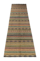 Handmade Afghan Tribal Barjasta Hallway Runner | 293 x 80 cm | 9'7" x 2'8" - Najaf Rugs & Textile