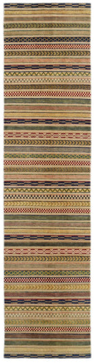 Handmade Afghan Tribal Barjasta Hallway Runner | 293 x 80 cm | 9'8" x 2'8" - Najaf Rugs & Textile