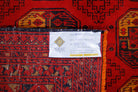 Handmade Afghan Turkmen Elephant's Foot Rug | 200 x 130 cm | 6'7" x 4'3" - Najaf Rugs & Textile