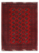 Handmade Afghan Turkmen Rug | 135 x 103 cm | 4'5" x 3'5" - Najaf Rugs & Textile