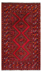 Handmade Afghan Turkmen Rug | 180 x 107 cm | 5'11" x 3'6" - Najaf Rugs & Textile