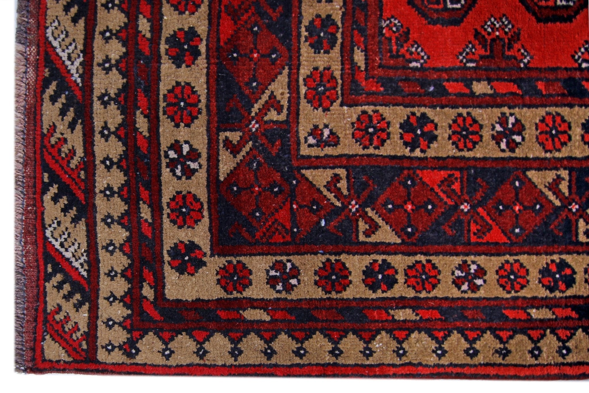 Handmade Afghan Turkmen Rug | 182 x 100 cm | 6' x 3'3" - Najaf Rugs & Textile